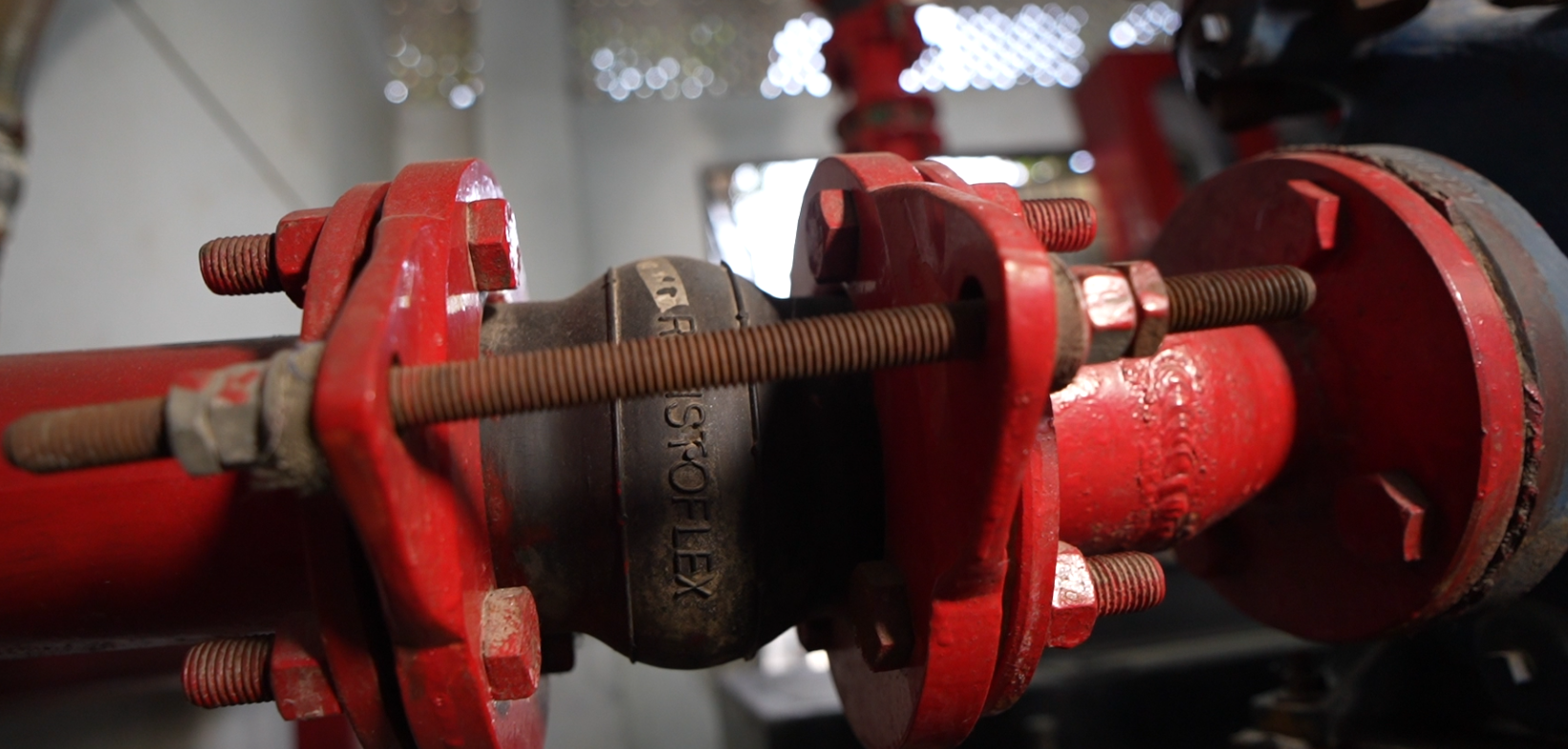 Rubber Expansion Joint in Pump Room Alternative View
